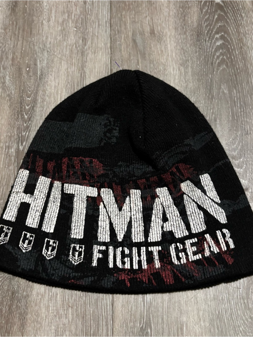 HITMAN Fight Gear Black Knit Beanie